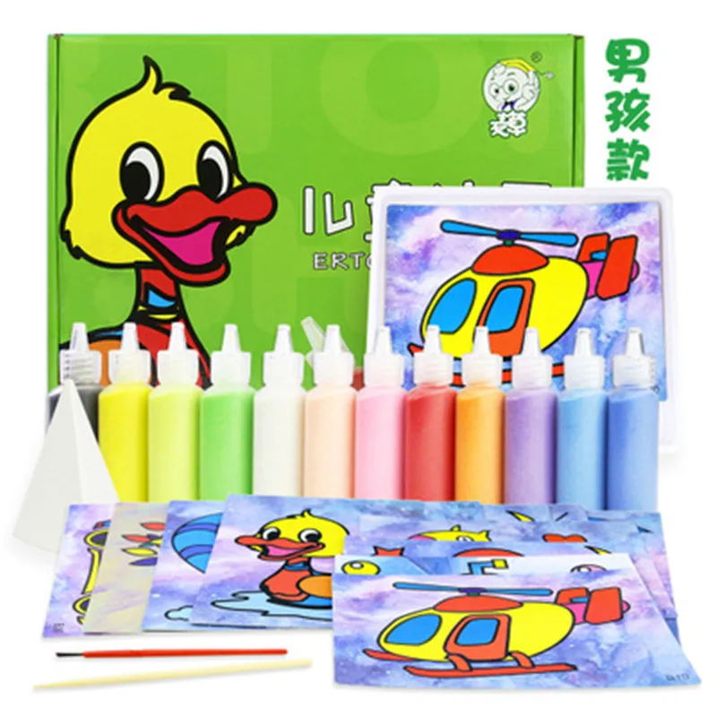 DIY Cartoon Creative Sand Painting