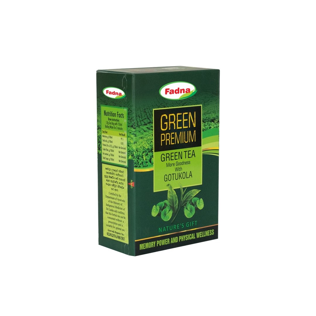 GREEN PREMIUM TEA WITH GOTUKOLA