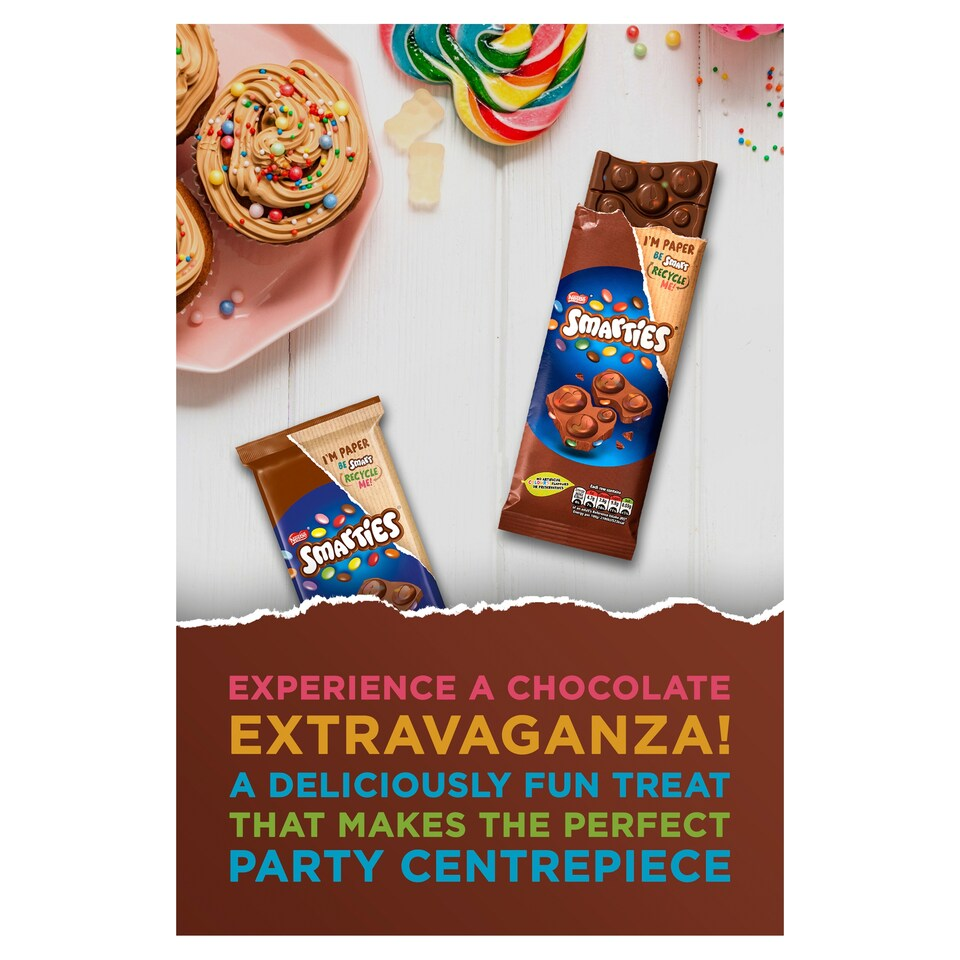 Smarties Block Milk 90G