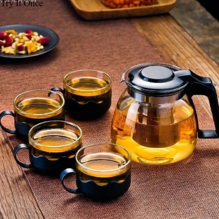 5 Pcs Teapot Set – Elegant Ceramic Tea & Coffee Serving Set