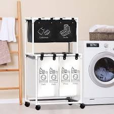 3 Tier Laundry Basket 2015 | Multi-Layer Clothes Storage Basket with Wheels