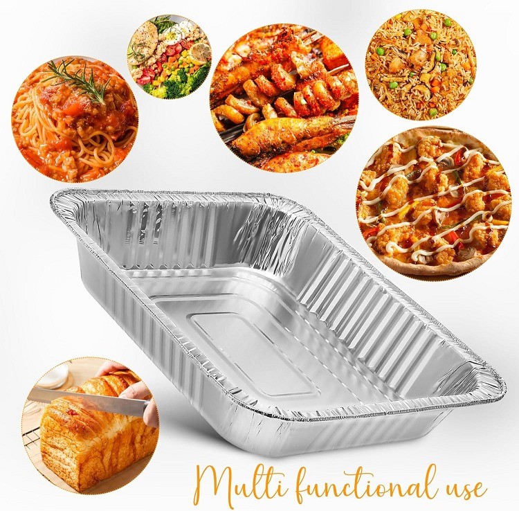 3 Pcs Square Aluminum Foil Bowl