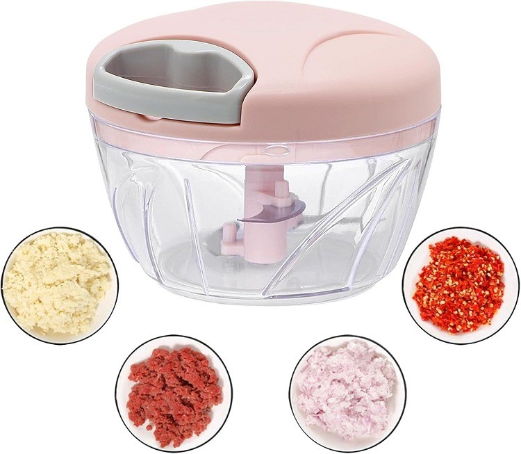 Speedy Chopper 1000ml Manual Vegetable Cutter | Hand Pull Food Chopper for Kitchen