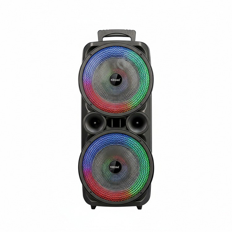 KTS-2465 8 Inch Dual Bluetooth Speaker With Mic – Portable Hi-Fi Sound System