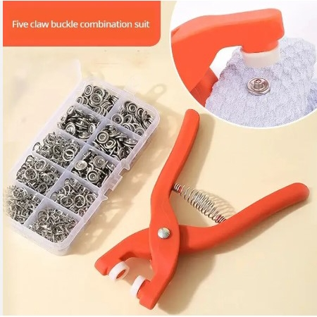Five-Jaw Fastener Button Installation (50Pcs Button)