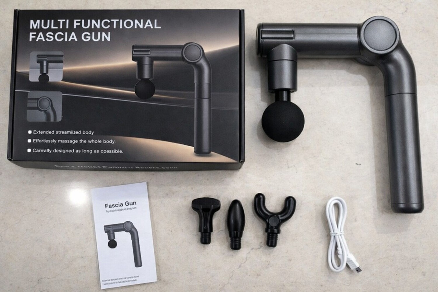 Adjustable Massager Gun 6-Gear | Deep Tissue Muscle Relaxation Percussion Massager