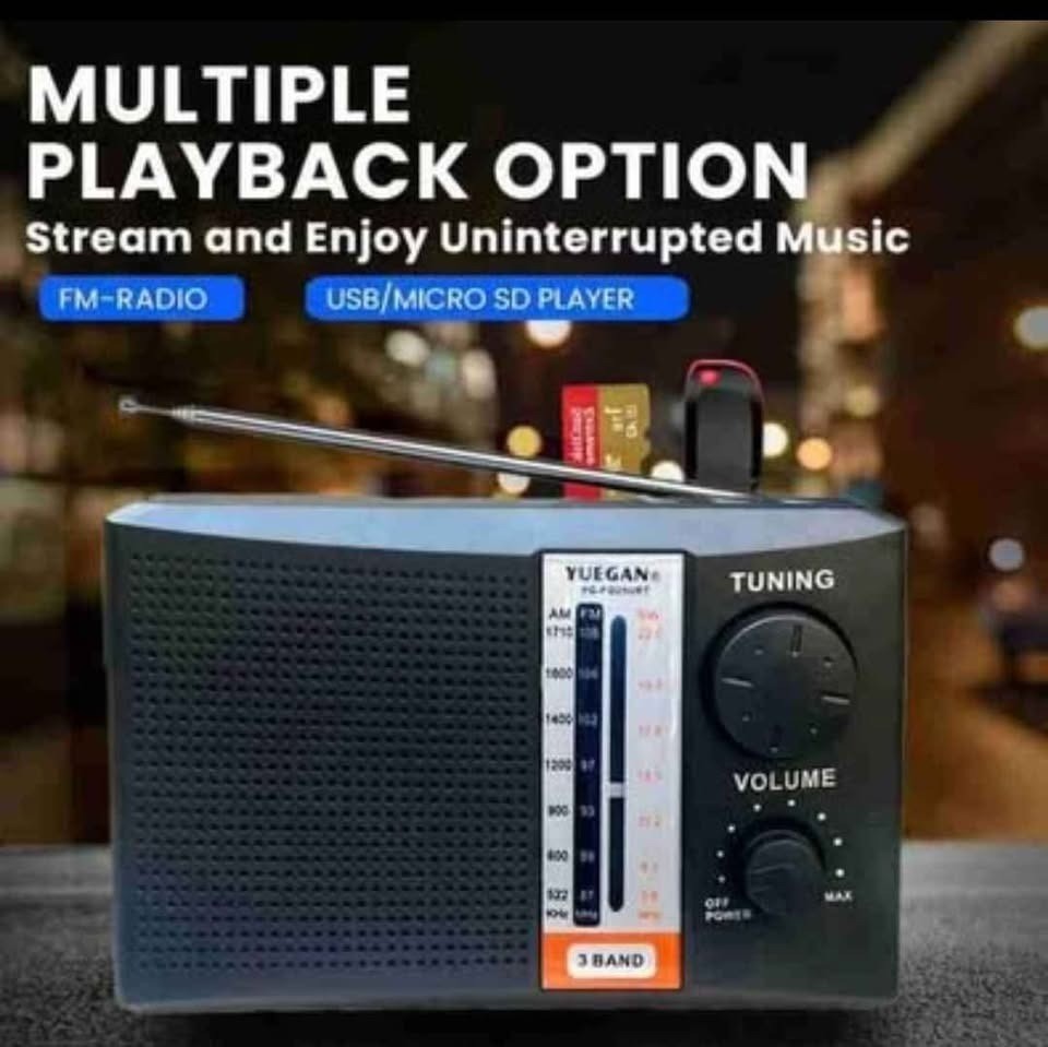YUEGAN YG-FQ25URT Classic AM.FM.SW 3-Bands Radio