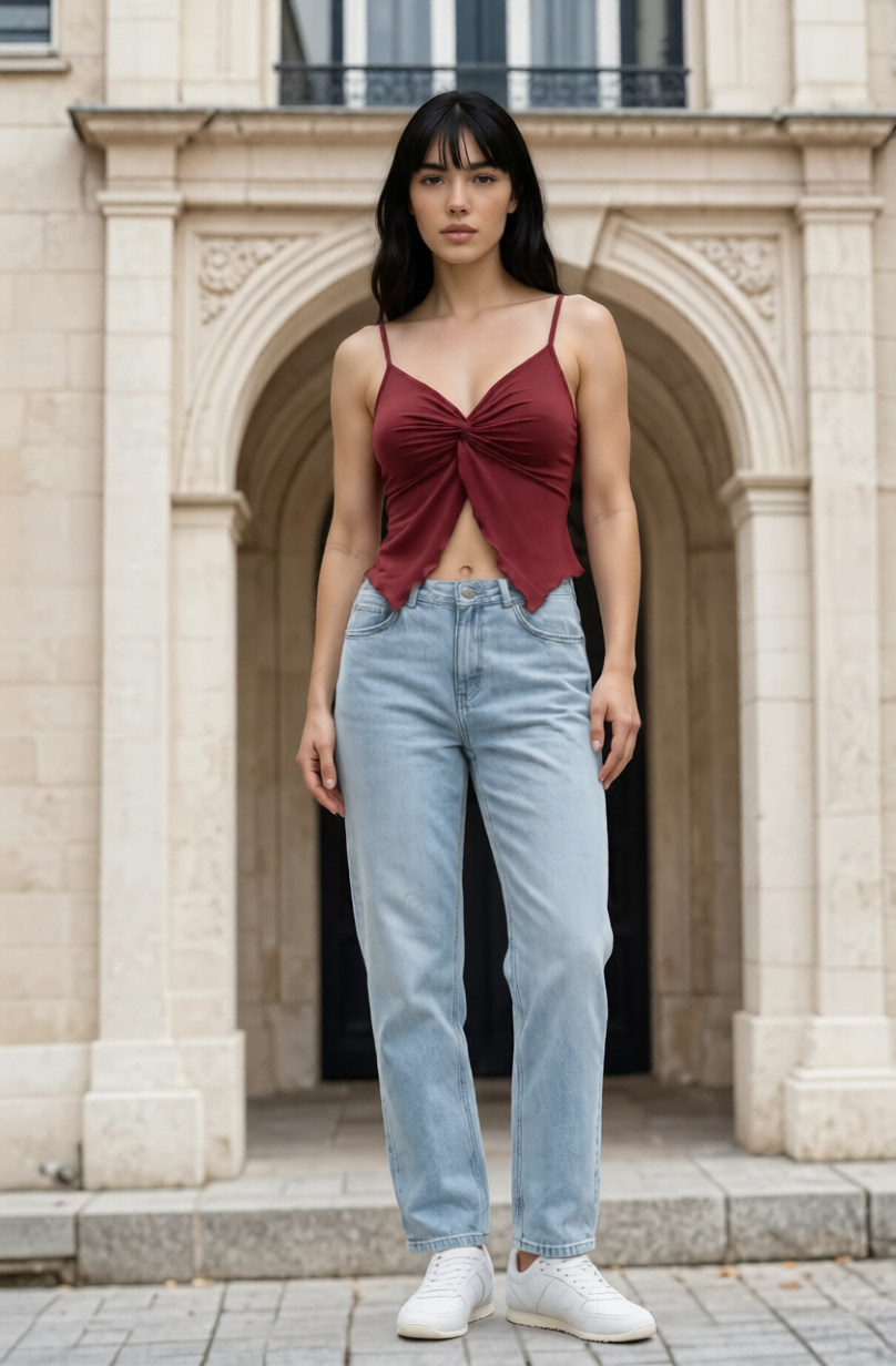 Twisted Design Crop Top