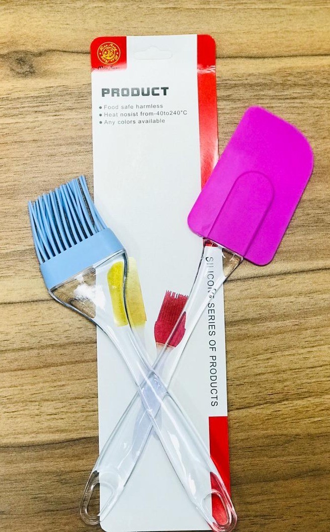 Silicone Brush and Spatula Set – Heat-Resistant Baking Tools for Cooking, Baking, and Food Preparation