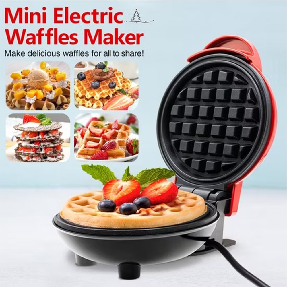 Mini Waffle Maker – Compact Non-Stick Electric Waffle Cooker