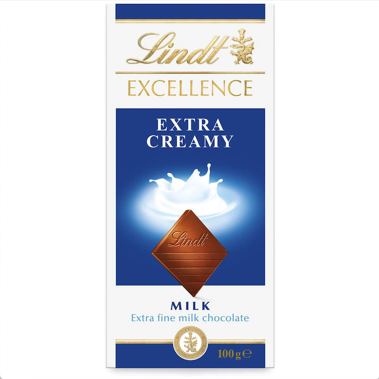 Lindt Excellence Milk Extra Creamy Bar 100g