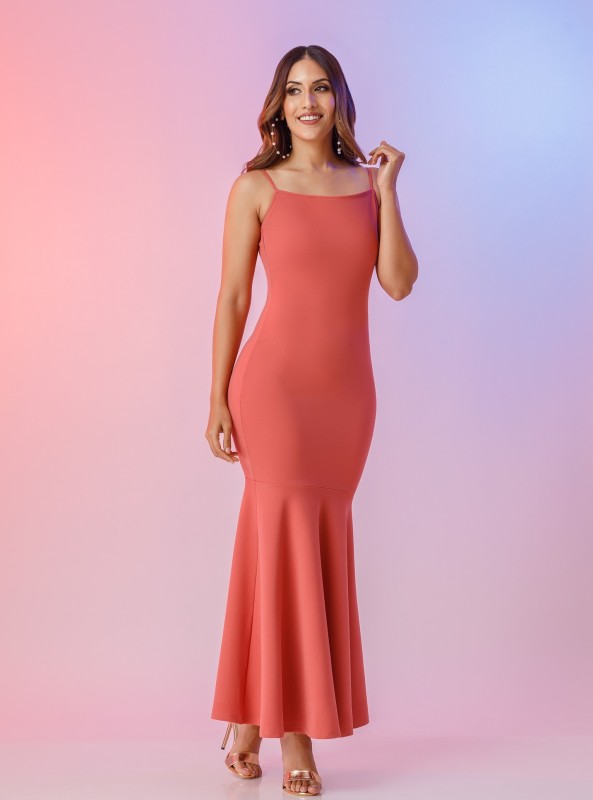 Trumpet Hem Maxi Dress