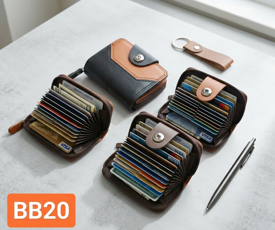 BVEIS Men’s Card Holder Wallet | Slim RFID Style Minimalist Wallet