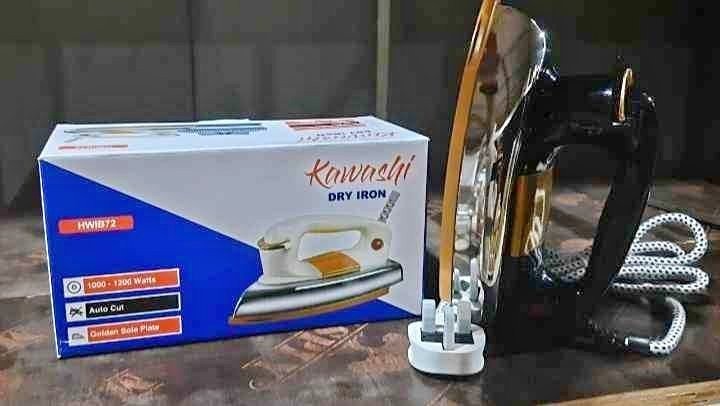 Kawashi Heavy Dry Iron HWIB72 – Powerful Electric Clothes Iron