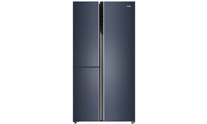 Haier 598L Side By Side Triple Door Inverter Refrigerator - Graphite Black