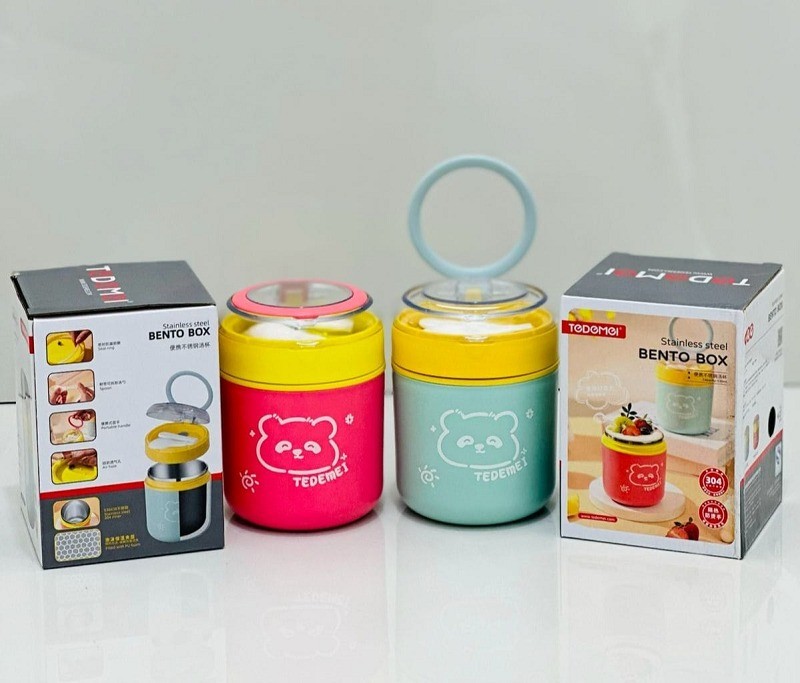 Tedemei Stainless Steel Bento Lunch Box 530ML – Food Storage Lunch Container