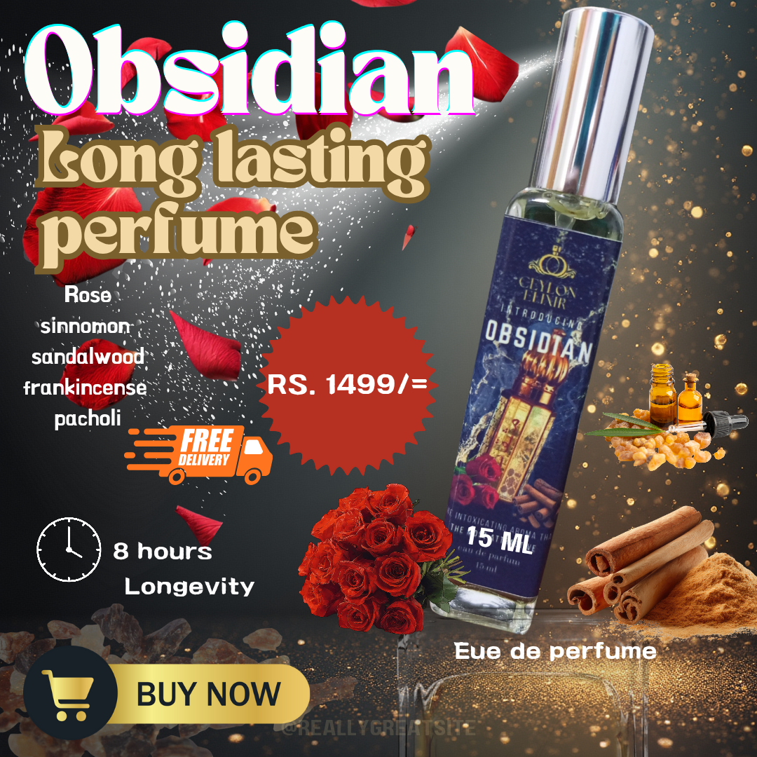 Obsidian – Long Lasting Unisex Perfume (15 ml)