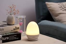 TL86 LED Egg Shaped Night Lamp | Rechargeable Bedside Night Light for Bedroom