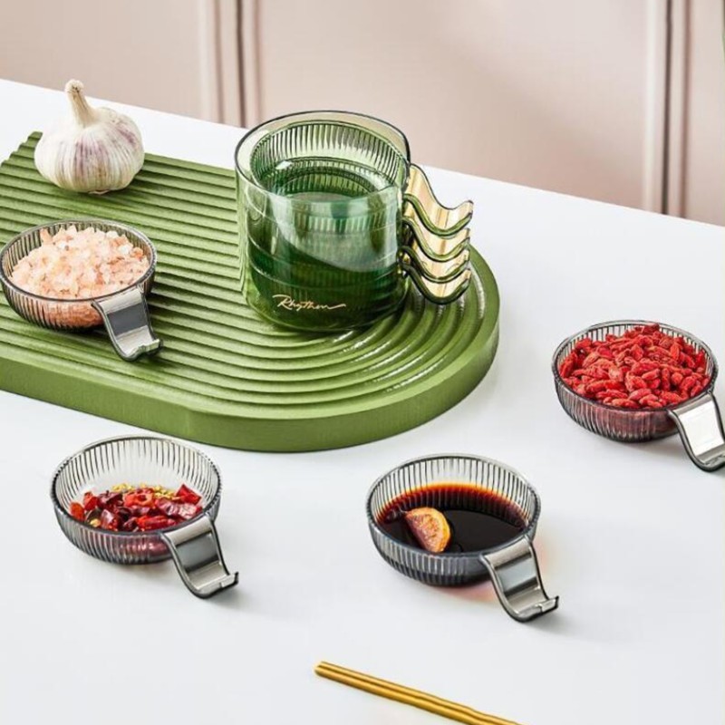 4 Pcs Plastic Sauce Dish