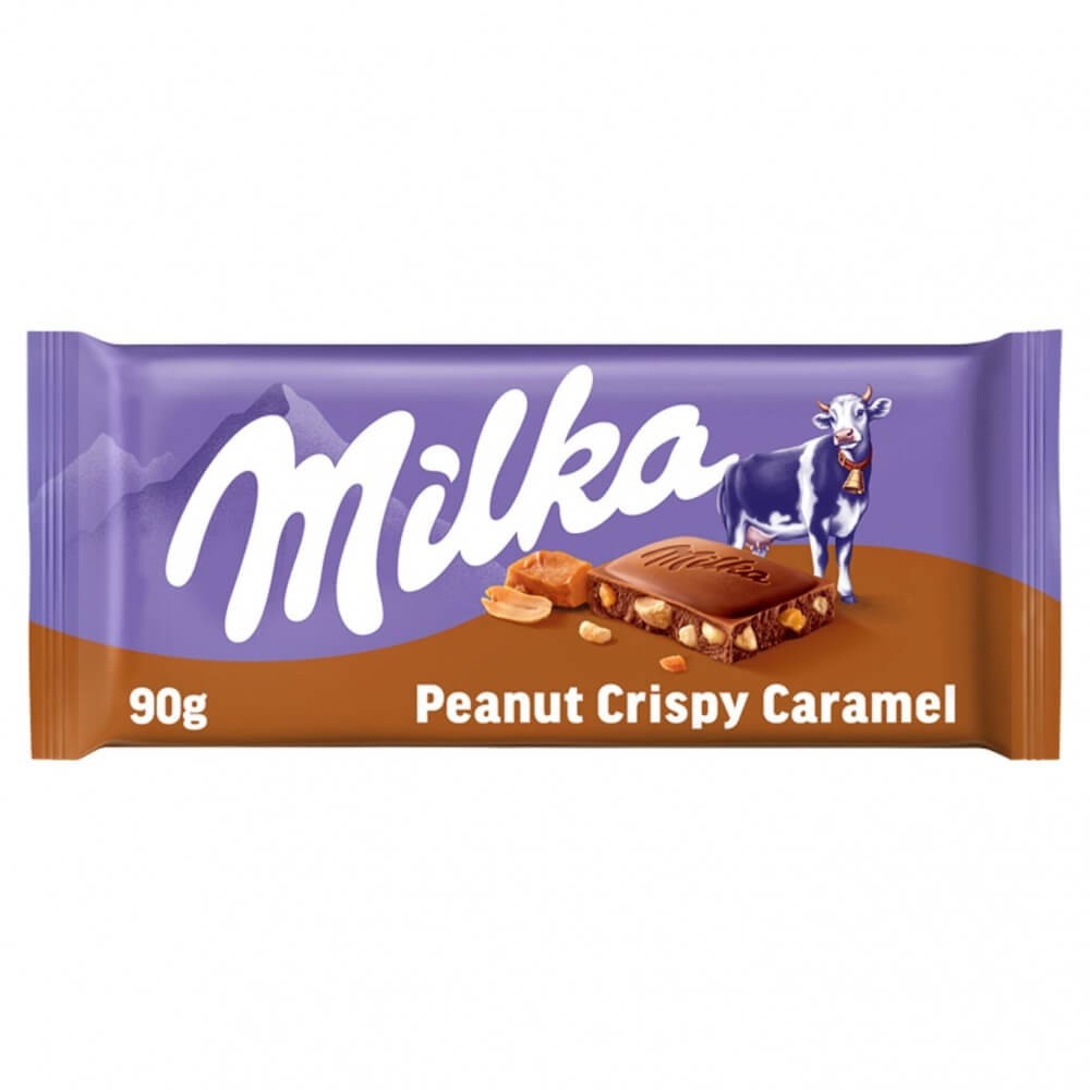 Milka Peanut Crispy Caramel 90G