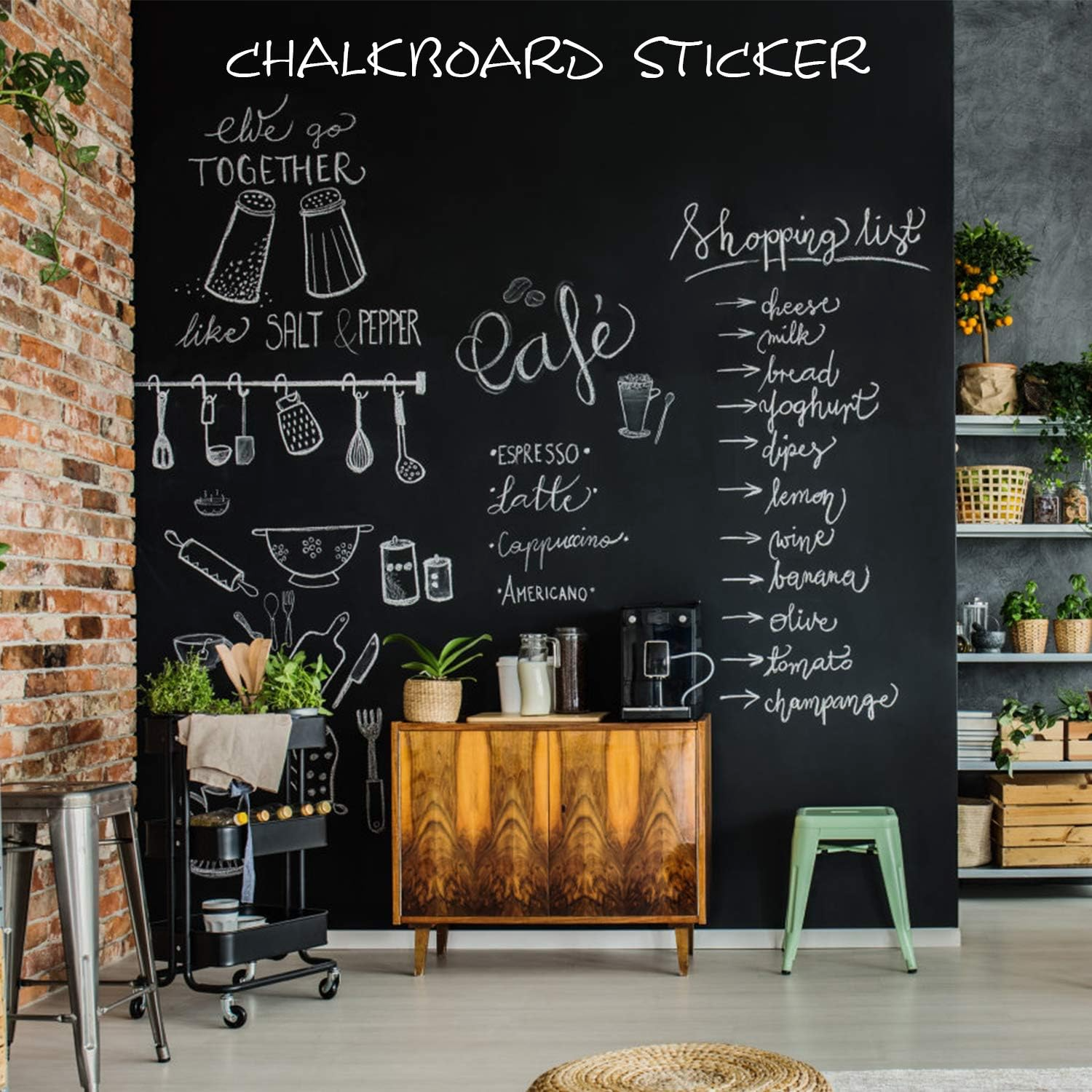 New Self Adhesive Wall Chalkboard