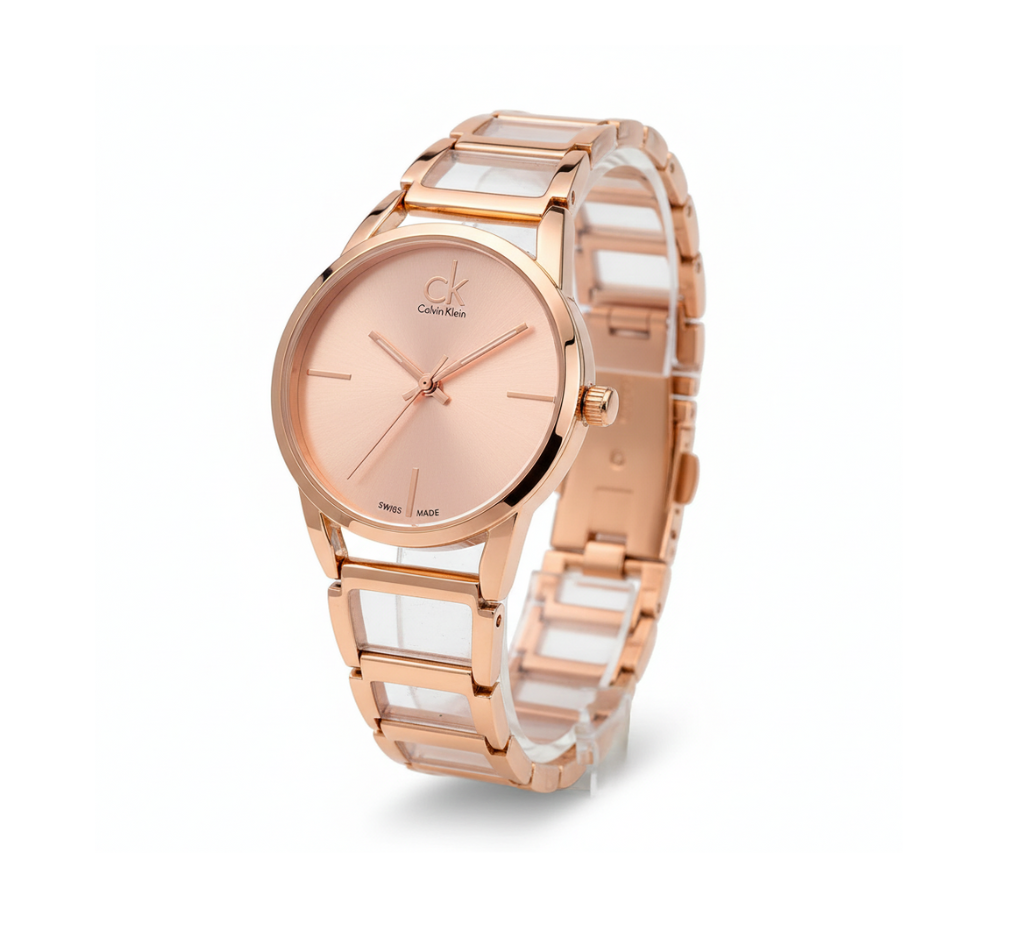 CK Fashion RoseGold Ladies Luxury Watch | Elegant Stainless Steel Women Wrist Watch