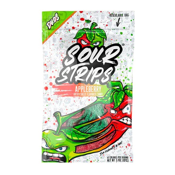 Sour Strips Appleberry Candy 96G