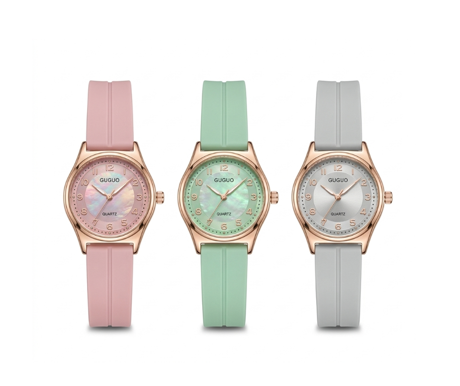 GuGuo Ladies Strap Watch | Elegant Fashion Quartz Wrist Watch for Women