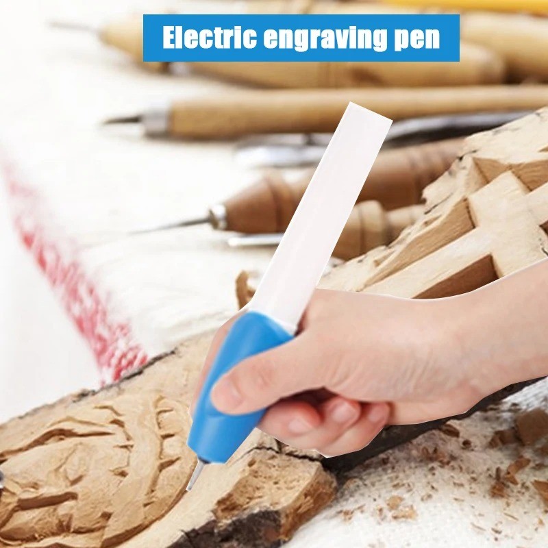 Electric Engraving Pen DIY Mini Engraver Tool | Glass Metal Wood Plastic Carving Pen
