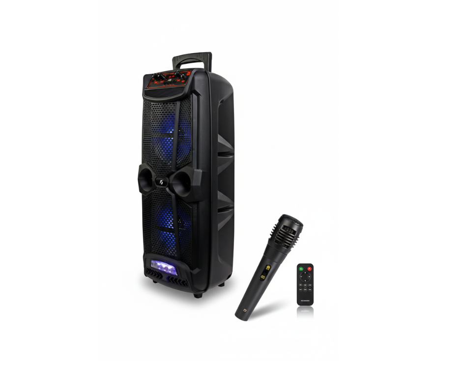 KTS-1743 Karaoke Bluetooth Speaker with Remote | Portable Wireless Party Speaker with Mic Support
