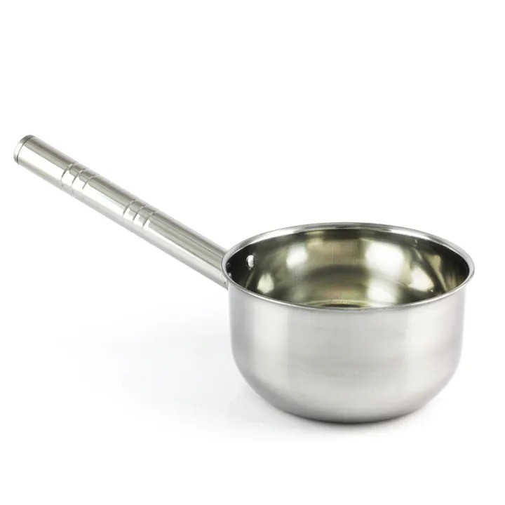 18cm Silver Milk Pan – Compact Saucepan for Boiling & Heating