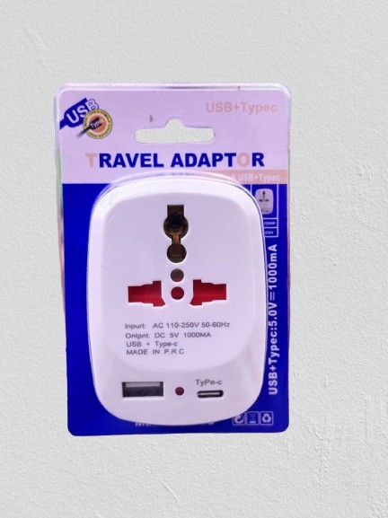 USB & Type-C Travel Adapter – Fast Charging Wall Charger Plug