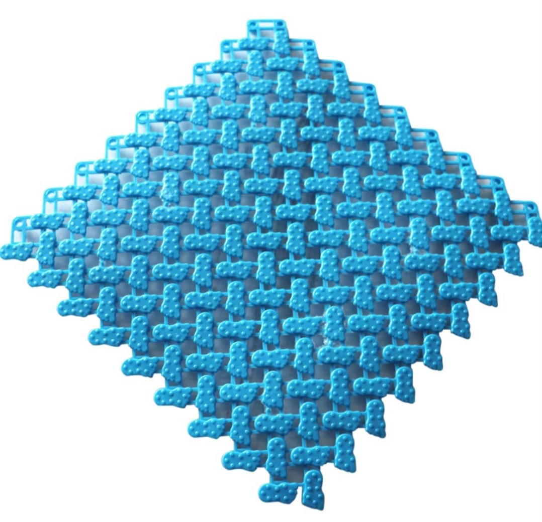 1Pc Non-Slip Candy Color DIY Splicing Floor Mat Massage Rug for Bathroom