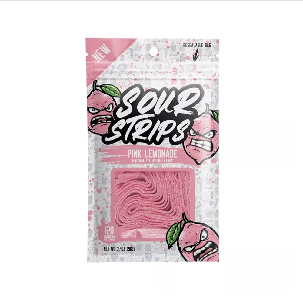 Sour Strips Pink Lemonade 96G