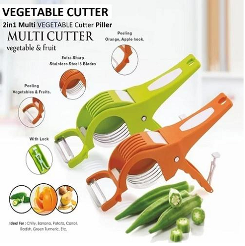 2 In 1 Vegetable Cutter with Peeler