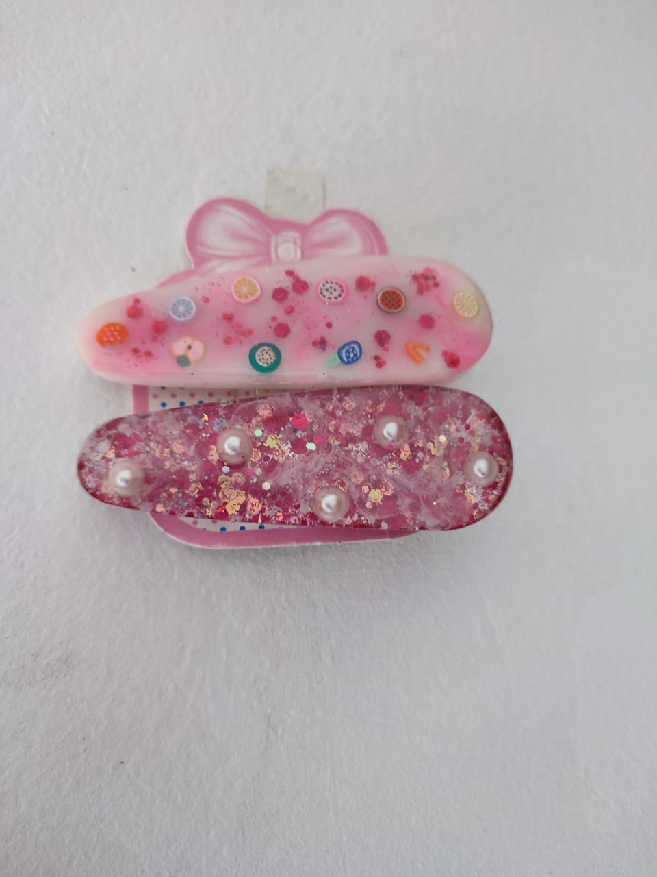 Resin hair clips
