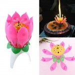 Lotus Musical Birthday Candle