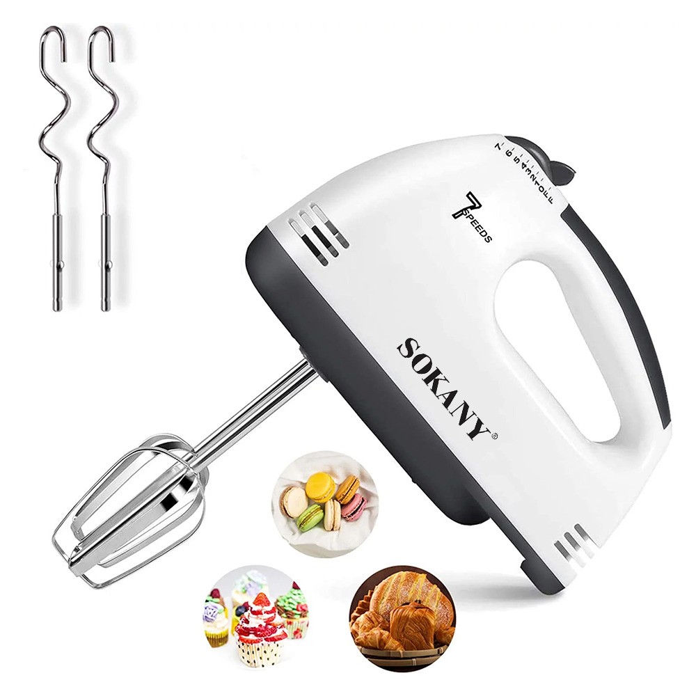 Sokany Hand Mixer SK133 – 300W Electric Kitchen Beater & Whisk