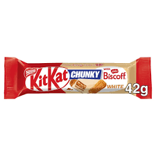 Kit Kat Chunky White with Lotus Biscoff 42G