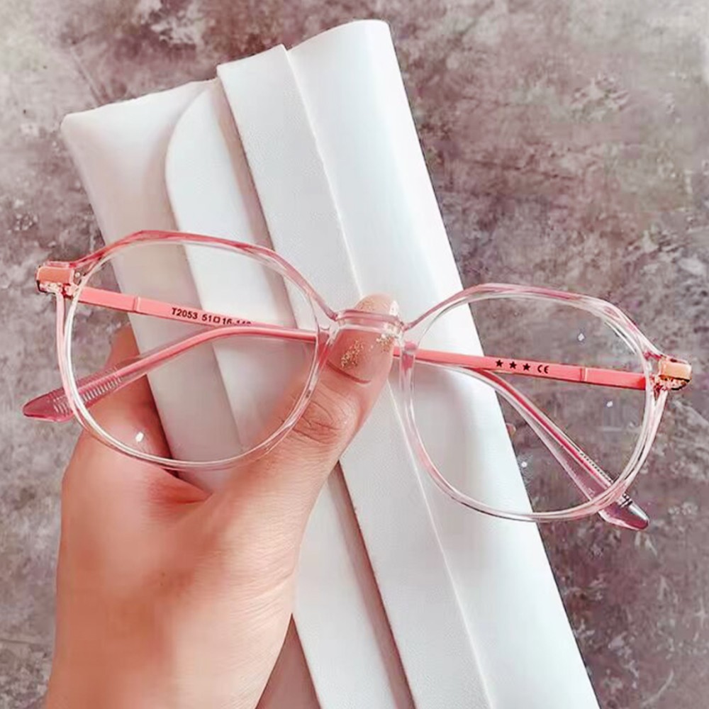 Myopia Anti-Blue Light Glasses 1019PK – Pink Frame Blue Light Blocking Computer Eyewear