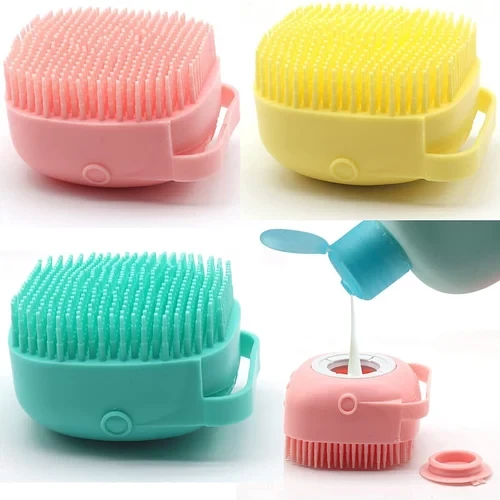 silicone massage bath brush