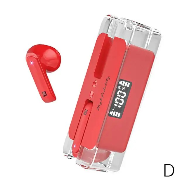 Transparent Digital Wireless Bluetooth Earphone