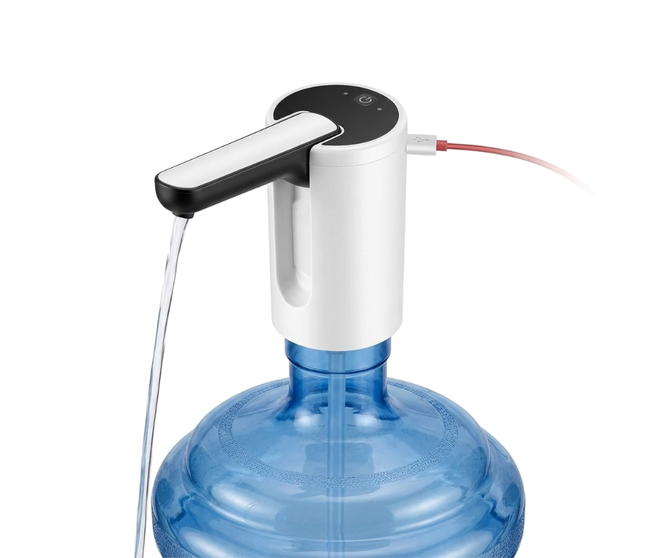 Folding Water Pump Dispenser – Rechargeable Electric Bottle Water Pump for 5-20L Bottles