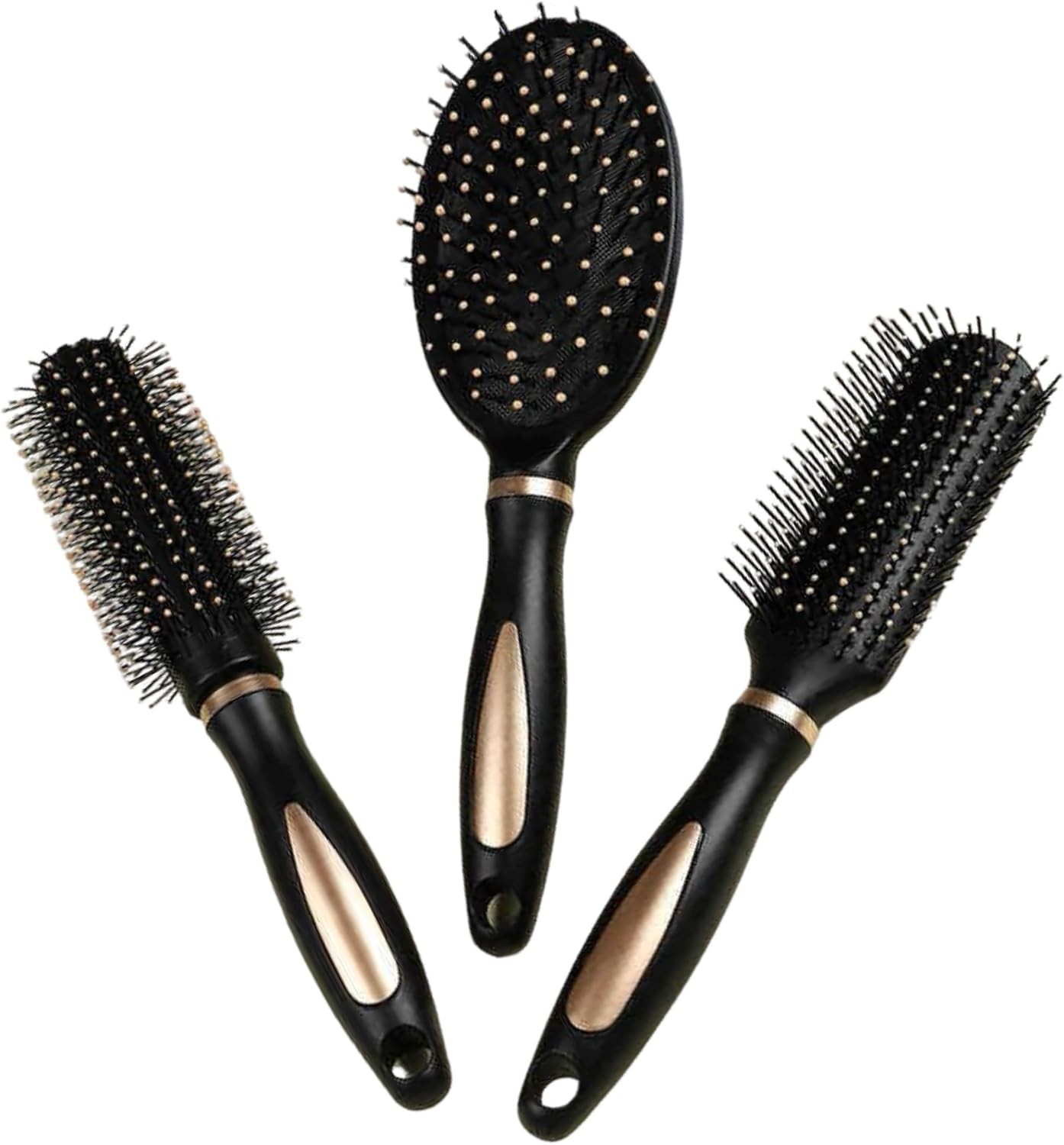 3Pcs Ladies Hair Brush Comb Set – Women Travel Gift Pack