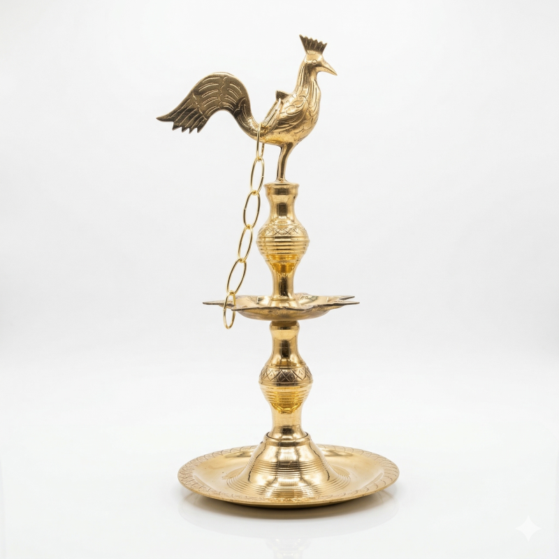 18-Inch Hand-Carved Engraving Hanging Lamp – Traditional Decorative Light