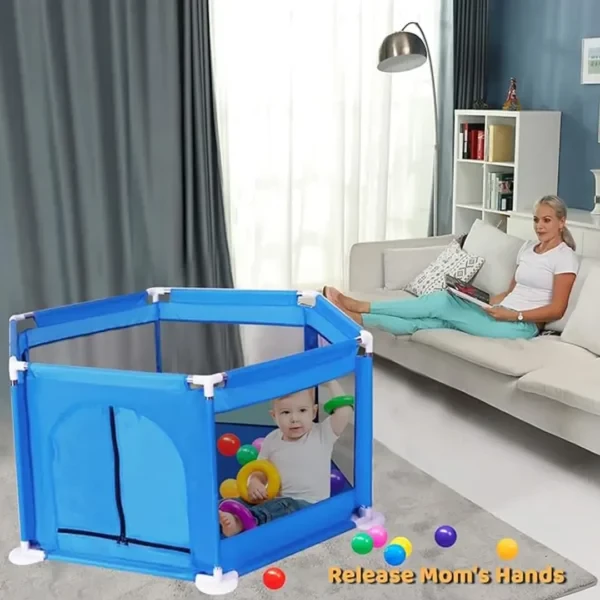 6-Panel Baby Playpen/Play Fence, Indoor and Outdoor Kids Activity Center