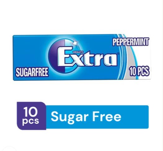 Wrigley's Extra Peppermint Flavour Sugarfree Chewing Gum 14G