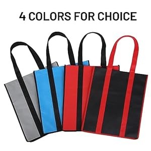 red reusable shopping tote bag