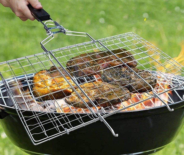BBQ Grill Net With Handle - Small