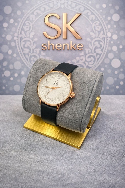 Shengke White Dial Women’s Watch | Elegant Analog Wristwatch for Ladies